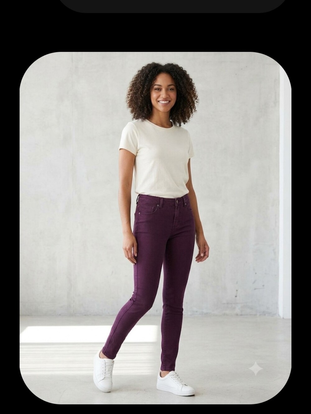Jordache High Rise Legging - Deep Burgundy (Women's)